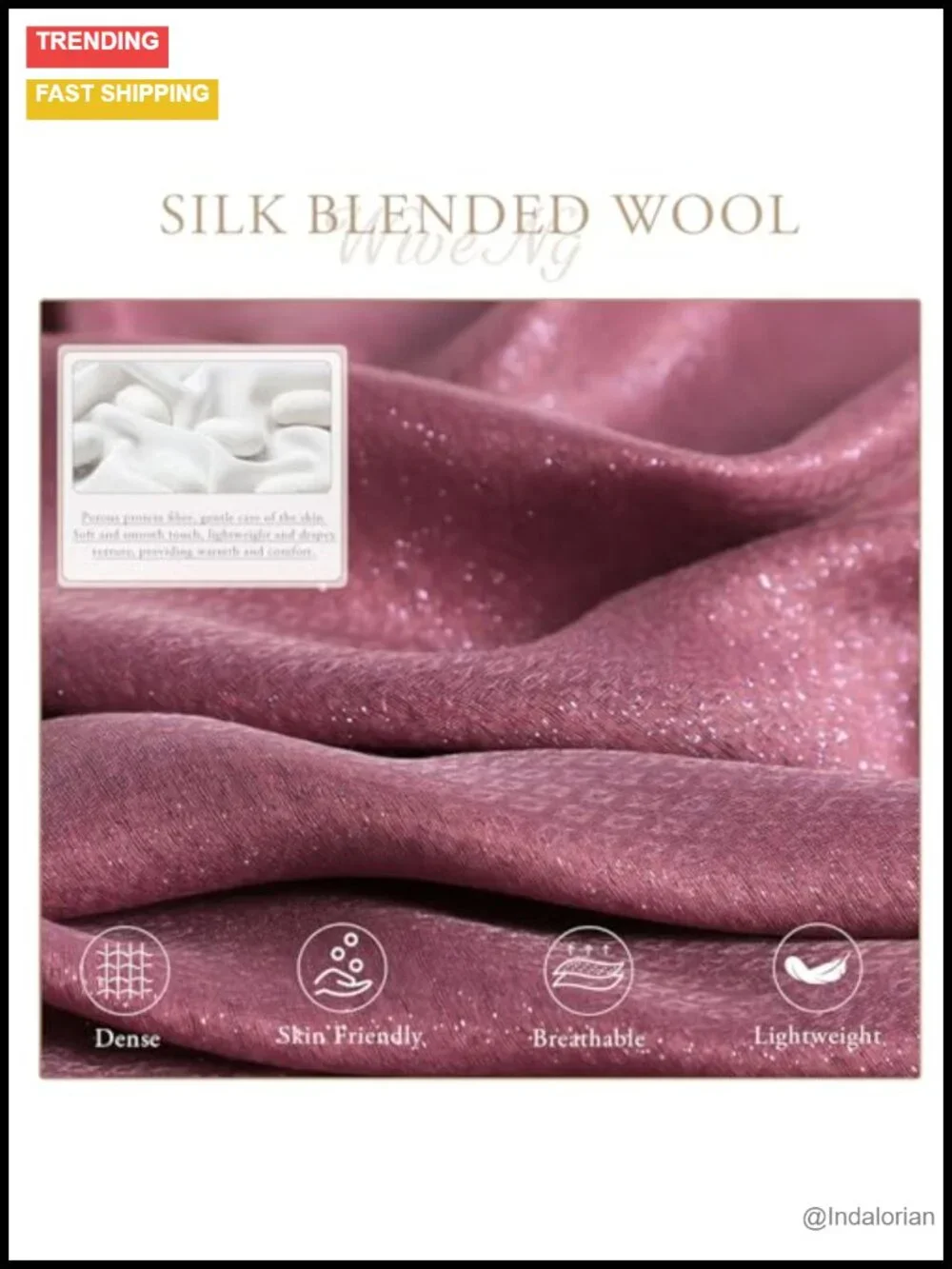 Silk Wool Chiffon Scarf Women Ginkgo Embroidery Transparent Tulle Lightweight